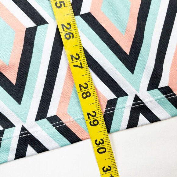 Bad Birdie Golf Polo Men's Fits Large Geometric Diamond Pink Mint Green Wicking - Picture 10 of 12